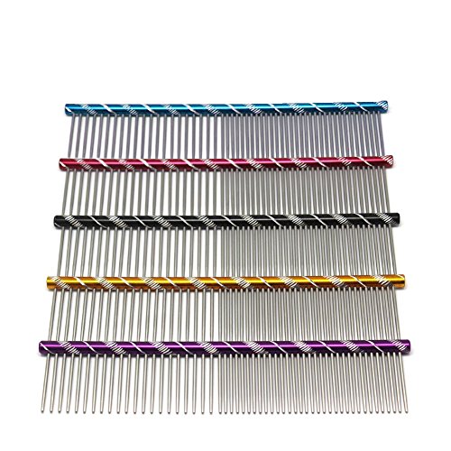 Winstory-Dog-Comb-Metal-Pet-Cat-Dog-Grooming-Comb-Rounded-Spine-16cm-Random-One