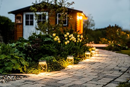 Das saubere Licht – Solarglas von Southlake welches als Solarlampe / Solar-Laterne / Gartenlampe für Balkon oder Garten genutzt wird. Alternative für gewöhnliche solarleuchten und Gartenbeleuchtung - 3