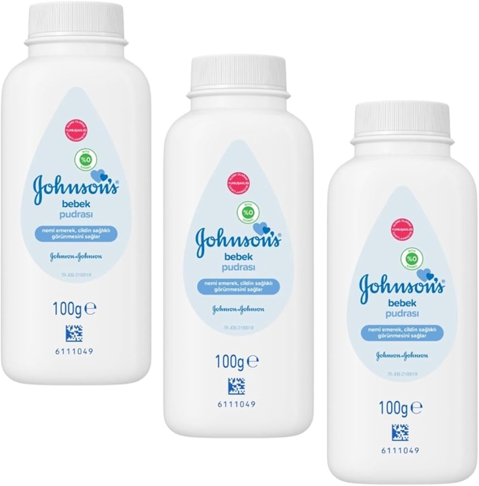 Johnsons Baby Bebek Pudrası 100 Gr 3 Adet