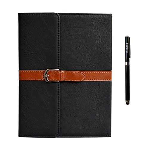 inShang Hülle für Apple iPad 2 iPad 3 iPad 4, Edles PU Leder Tasche Hülle Skins Etui Schutzhülle Ständer Smart Case Cover für Tablet iPad, Super Automatische Einschlaf-/Aufwach funktion, elegant Belt + buckle design + inShang Logo hochwertigen Stylus Eingabestift Stift
