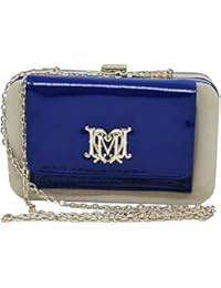 Pochette Vernice con Tracolla | Love Moschino | JC4202PP0KKC170A-Blu/Beige