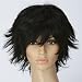 Black Stylish Men Women new Layered Cosplay Wig Short Party Hair With Free Wig Cap