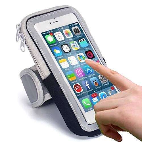 GIRIK® Sports Arm Bag - Universal Waterproof Hand Fitness Mobile Case for Running Hiking Jogging and Gym Activities for All Mobile Phones Size Upto 6.5" inch -(Multi Color)