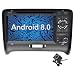 Produktbild Ohok 7 Zoll Bildschirm 2 Din Autoradio Android 8.0.0 Oreo Octa Core 4G+32G Radio mit Navi Moniceiver DVD GPS Navigation Unterstützt Bluetooth WLAN DAB+ OBD2 für Audi TT mit Klein-Rückfahrkamera