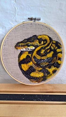 Custom snake portrait - needle felted reptile artwork - gecko art - gift for pet lovers