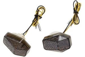 PolarLander 1 par LED Motocicleta LED Luces indicadoras de señal de Giro Montaje Empotrado Lámparas de luz Intermitente para S-uzuki GSXR 600/750 Accesorios del Motor Humo