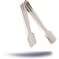 Kerafactum Servierzange Eiswürfelzange aus Edelstahl mit großen Zacken Zuckerzange EIS Zange für Pralinen und Eiswürfel…