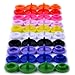 150 Sets of KAM Size 16 T3 Plastic Button Fastener Snap Studs Snaps Resin Poppers Pop Fasteners (10 colors: Red, Black, White, Yellow, Green, Orange,Royal Blue, Rose Pink, Light Pink, Violet)