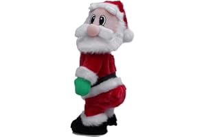 TOYANDONA Santa Claus Figur Verdreht Wackeln Twerking Schütteln Hüften Weihnachten Elektrospielzeug Kinder Weihnachten Urlaub Dekorationen Englisch