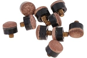 ‎P PRETTYIA P Prettyia 10 Stück Schraub Leder 10mm 11mm 13mm Queue Tipps Billard Schraubleder Schraubspitzen - 11 mm