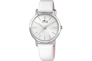 LOTUS Reloj Mujer Caja de Acero Inoxidable Correa de Cuero