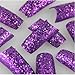 Come 2 Buy - 50pc WHITE & PINK Glitter French False Fake Artificial Acrylic Nail Art Tips 10 Sizes In Box