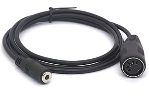 Tomost 5-poliger DIN-MIDI auf 3,5-mm-Kabeladapter, Buchse auf Buchse, Audio-Konverterkabel für Bang & Olufsen, Naim, Quad-Stereo-Systeme (1 Meter)