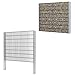 Produktbild Festnight Gabionenzaun Gabione Mauergitter Sichtschutz 2008 x 1630 mm 6 m Grau