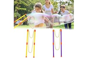 LOCISNEOUTLET Locisne 2 Paires de Baguette à Bulles Baguette à Bulles géante pour Les Enfants, Amusante Grande Baguette à Bulles énorme Jouets Jeux d'activités de Jardin en Plein air d'été pour Enfants Adultes
