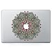 Produktbild Macbook Decals, Round Peacock Maeco Removable Vinyl Decals Sticker Skin, Eco-friendly Oracal Waterproof Stickers for Apple MacBook Pro 15 2017/2016 Release (A1707) Laptop with Glowing Logo.