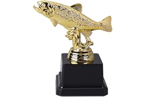 Happyyami Trofeo Festa dei bambini Trofei con Pesce Cotillon Trofeo Bambini Trofeo Trofeo Pesce Statua Decorazione Trofeo Di Pesca Tazza Trofei Trofeo Tazza