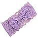 Sanwood Kids Baby Girl Lace Bowknot Headband Headwear (Purple)