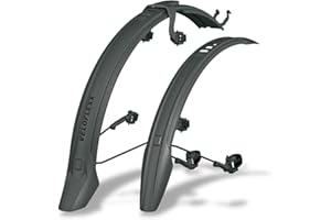 SKS Germany Veloflex Set (55/65/65 29'') Kit Garde-Boue (Protection Anti-éclaboussures pour vélo de Montagne et de Ville, Adaptateur de Cadre réglable, avec Fermetures Velcro et tendeurs en