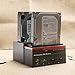 Produktbild USB 3.0 zu 2.5" 3.5" SATA IDE Festplatte Festplatte Clone Docking Station (Farbe: schwarz)
