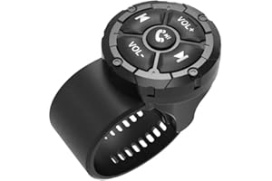 AITOPLUS Universal Wireless Car Volante Control Remoto Botón Impermeable Soporte Bluetooth Adecuado para Android for iPhone Wince Conectado a GPS Navegación Multimedia