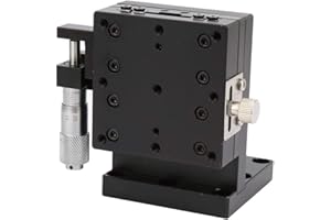 MARHYNCHUS Micrometro asse Z Tavolo parti mobili lineari tavola rotante asse XY scorrevole manuale 80x80mm Cuscinetto a rulli incrociati Fase lineare verticale SEMZL60-AS