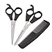 niceEshop(TM) Professional 6 Inch Hair Cutting Thinning Scissors Shears Hairdressing (Black,Set of 3 )