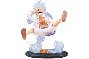 IFHDO Luffy Figura One Piece de Anime Modelo de Figura de Personaje de PVC Anime Estatua Juguete de Regalo para Decorativos de Escritorio para Niños Adultos Fanáticos del Anime 19cm