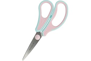 Westcott GRIPEEZE Kinderschere Pastellpink Rechtshänder | Schere mit ergonomischem Griff für Schulkinder | Schulschere & Bastelschere 14 cm ideal für Kinderhände | E-21574 00