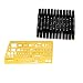 Segolike Plastic Multishape Ruler Drafting Drawing Template & 12pcs Dual Tip Permanent Marker RS.2520.00