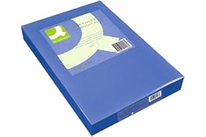 Q-CONNECT Connect Office Paper A4 500 Sheets Bright Blue - Papel (Azul, 80 g/m², 299 x 212 x 54 mm, 210 x 297)