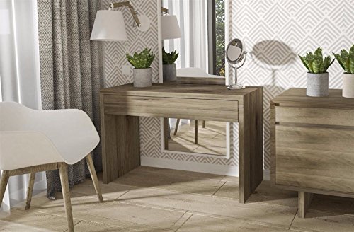 Endo Schreibtisch Endo Clara Konsole Konsolentisch Tisch Schminktisch Tisch modern // San Remo Eiche Trüffel