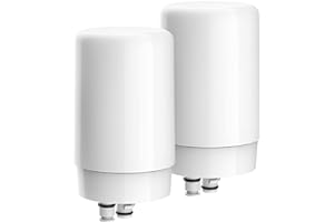 AQUA CREST Filtre de rechange pour robinet Brita 36311, système de filtration d'eau Brita FR-200, filtre de rechange FF-100, blanc (lot de 2)