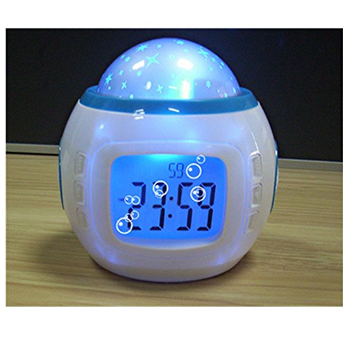 OFT Nachtlicht Sternenhimmel Projektion Kinderwecker LED-Leuchtwecker - 4