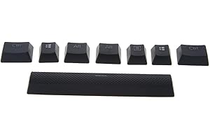 BYUTFA 8 Keys/Pack 6.5u Spacebar PBT Keycaps Double Shot Keycaps for Corsair Strafe K65 K70 K95 Mechanical Keyboard Keycap