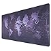 Price comparison product image XYK Gaming Mouse Pad Large Size ( 800x300x3mm ) Extended World Map Gamer Mouse Mat with Non-slip Rubber Base, Special-Textured Surface, Support for Computer, PC and Laptop - Black
