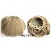 FESHFEN Bridal Hair Bun Updo Scrunchy Scrunchie Hairpiece Wig Hair Ribbon Ponytail Extensions Clips Straight Drawstring Hair Chignons Topknot Knot-M27/613 Strawberry Blonde & Bleach Blonde Mixed
