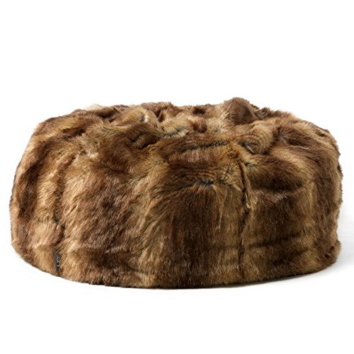 ICON XL Panelled Faux Fur Bean Bag Chair Extra Large Bean Bags