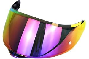 Shkalacar Remplacement de visière de Casque, Moto Casque Lentille Bouclier Visière Compatible avec AGV K1 K3SV K5 Casque intégral Moto Pare-Vent Casque lentille