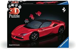 RAVENSBURGER 3D Puzzle 108 Teile - Ferrari SF 90 Stradale: Erleben Sie Puzzeln in der 3. Dimension