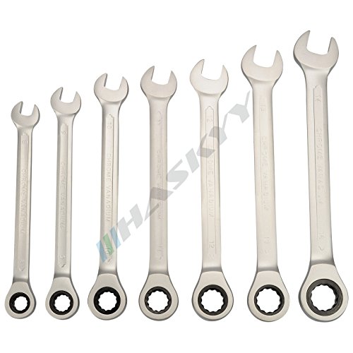 Ratschenschlüssel Ring Maul Ratsche Schlüssel Satz 8-19mm Werkzeug Set 12 tlg - 6