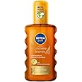 NIVEA Sun Olio Spray Solare Carotene Bronze 200ml, Olio abbronzante con estratto di Carotene e Vitamina E, Protezione solare 