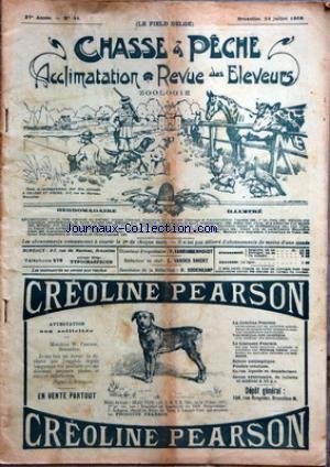 CHASSE ET PECHE [No 44] du 24/07/1909 - CHASSE ET TIR - SIMPLE CONVERSATION francais