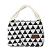 Clearance!! Quistal Adult Lunch Box Thermal Insulated Canvas Stripe Lunch Bag Large Cooler Tote Bag for Men, Women, Kid (X-18)
