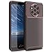 Price comparison product image MYLBOO Case For Nokia 9 PureView,Slim Soft Shockproof Case with Flexible TPU Silicone Hybrid Protective Case Carbon Fiber Case for Nokia 9 PureView (Brown)