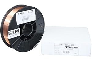 STM Der Meisterladen Schweißdraht SG2 5k kg Stahl verkupfert Ø 0,8 oder 1,0 mm CO2 G3Si1 MIG MAG, Größe: 0,8 mm
