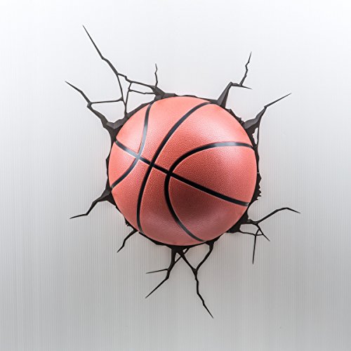 3DLightFX Wandleuchte Wandtattoo Lampe BASKETBALL - 3