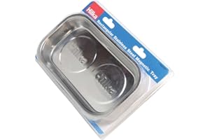 Hilka Tools 11902237 Rectangular Stainless Steel Magnetic Tray