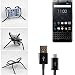 Produktbild Tischständer mit Ladekabel, Ladestation, Dockingstation für Blackberry KeyOne, schwarz „Spider“. Stativ Autohalterung mit Micro-USB Ladekabel - K-S-Trade
