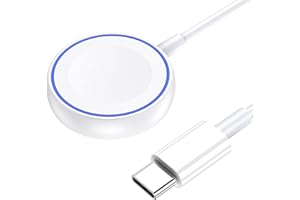 YOOTECH Chargeur Magnétique pour Apple Watch Series 11/10/9/8/7/6/5/4/3/SE/Ultra, Chargeur sans Fil câble USB C de 1m, Interface USB C, Portabilité Station de Recharge Rapide -Blanc